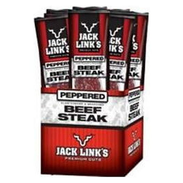 Jack Link's Beef Steaks, Protein Snack, Peppered, 12 Count (1oz)