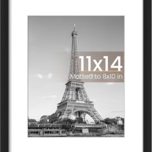 upsimples 11x14 Picture Frame, Wall Decor Photo Frames, Black 1 Pack