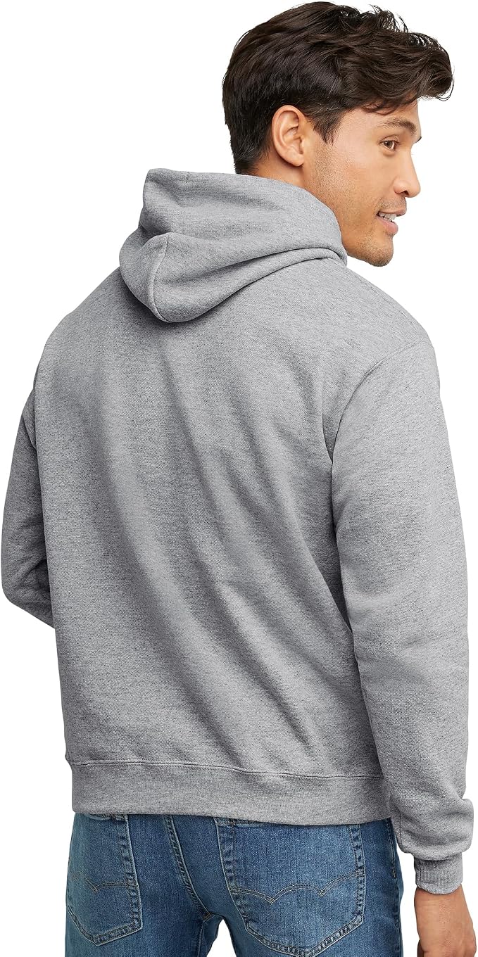 Hanes Men's Hoodie - EcoSmart Fleece Hooded Sweatshirt for Men & Women - Midweight Fleece - Big & Tall Available - Image 3